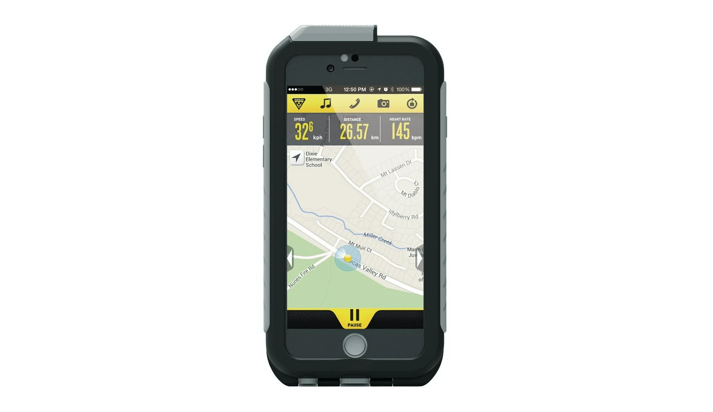 Topeak Weatherproof RC F. IPhone 6/6S + Halter, Gray 1 Topeak Weatherproof RC F. IPhone 6/6S + Halter, Gray